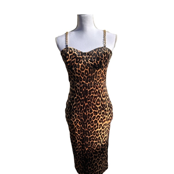Cheetah Bodycon Dress - Picture 1 of 3